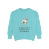 American Hairless Terrier Sweatshirt, Chalky Mint, front view