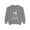 American Hairless Terrier Dad Sweatshirt, Grey, front view
