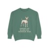 American Hairless Terrier Dad Sweatshirt, Light Green, front view