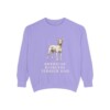 American Hairless Terrier Dad Sweatshirt, Violet, front view