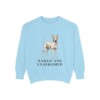 American Hairless Terrier Humor Sweatshirt, Chambray, front view