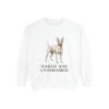 American Hairless Terrier Humor Sweatshirt, White, front view