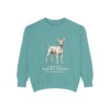 American Hairless Terrier Latin Sweatshirt, Seafoam, front view