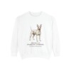 American Hairless Terrier Latin Sweatshirt, White, front view