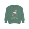 american-hairless-terrier-sweatshirt-mom-light-green American Hairless Terrier Mom Sweatshirt, Light Green, front view