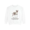american-staffordshire-terrier-sweatshirt-dad-white American Staffordshire Terrier Dad Sweatshirt, White, front view