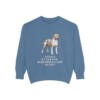 American Staffordshire Terrier Humor Sweatshirt, Blue Jean, front view