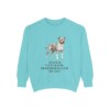 American Staffordshire Terrier Humor Sweatshirt, Chalky Mint, front view