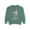 American Staffordshire Terrier Humor Sweatshirt, Light Green, front view