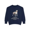 American Staffordshire Terrier Humor Sweatshirt, True Navy, front view
