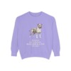American Staffordshire Terrier Humor Sweatshirt, Violet, front view