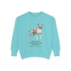 American Staffordshire Terrier Latin Sweatshirt, Chalky Mint, front view