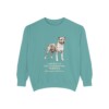 American Staffordshire Terrier Latin Sweatshirt, Seafoam, front view