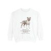 American Staffordshire Terrier Latin Sweatshirt, White, front view