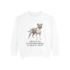 american-staffordshire-terrier-sweatshirt-mom-white-1 American Staffordshire Terrier Mom Sweatshirt, White, front view