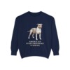 American Staffordshire Terrier Sweatshirt, True Navy, front view