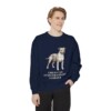 American Staffordshire Terrier Sweatshirt, True Navy, person 1 front