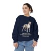 American Staffordshire Terrier Sweatshirt, True Navy, person 2 front