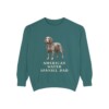 American Water Spaniel Dad Sweatshirt, Blue Spruce, front view