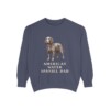 American Water Spaniel Dad Sweatshirt, Denim, front view