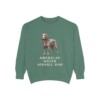 American Water Spaniel Dad Sweatshirt, Light Green, front view