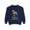 American Water Spaniel Dad Sweatshirt, True Navy, front view