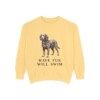 American Water Spaniel Humor Sweatshirt, Butter, front view