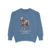 American Water Spaniel Latin Sweatshirt, Blue Jean, front view
