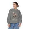 American Water Spaniel Latin Sweatshirt, Grey, person 2 front