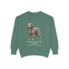 American Water Spaniel Latin Sweatshirt, Light Green, front view