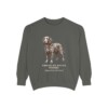 American Water Spaniel Latin Sweatshirt, Pepper, front view