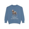 american-water-spaniel-sweatshirt-mom-blue-jean American Water Spaniel Mom Sweatshirt, Blue Jean, front view