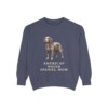 american-water-spaniel-sweatshirt-mom-denim American Water Spaniel Mom Sweatshirt, Denim, front view