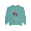 american-water-spaniel-sweatshirt-mom-seafoam American Water Spaniel Mom Sweatshirt, Seafoam, front view