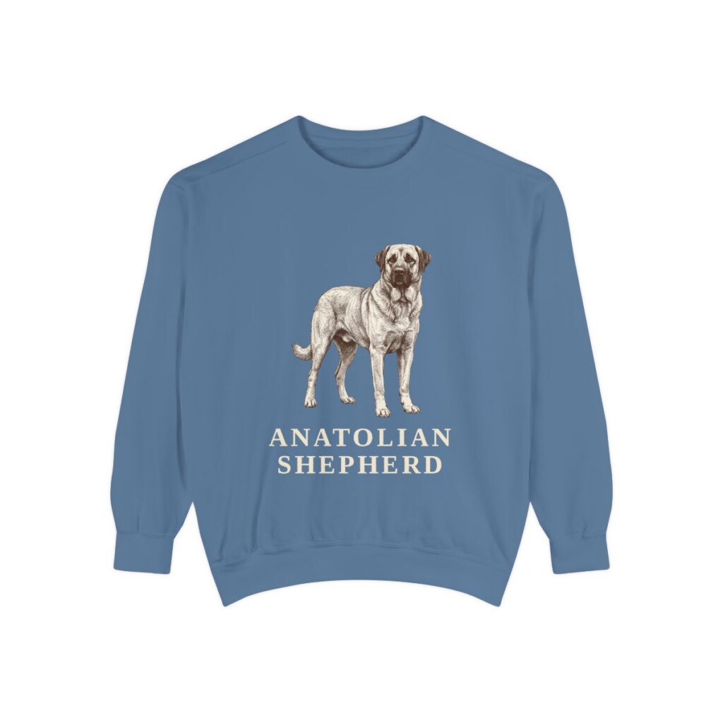 Anatolian Shepherd Sweatshirt, Blue Jean, front view