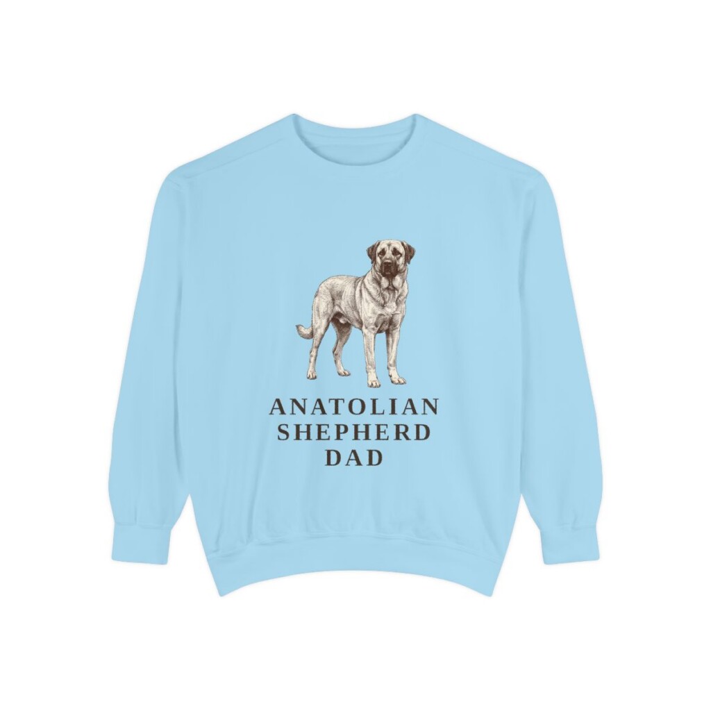 Anatolian Shepherd Dad Sweatshirt, Chambray, front view