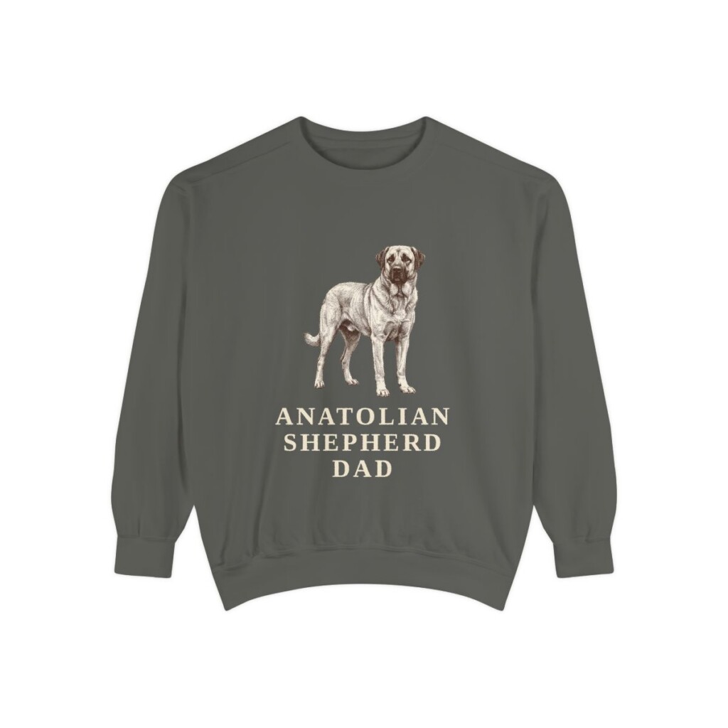 Anatolian Shepherd Dad Sweatshirt, Pepper, front view