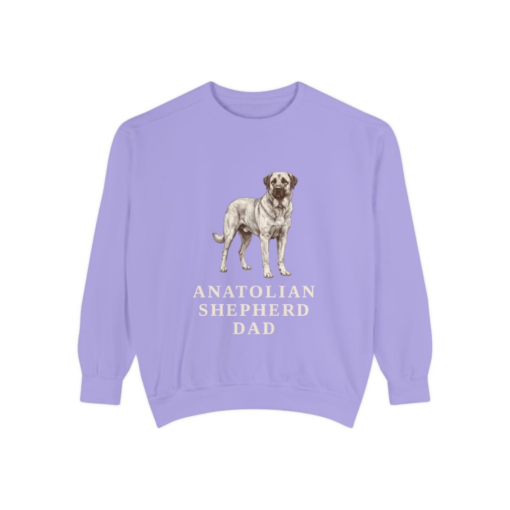 Anatolian Shepherd Dad Sweatshirt, Violet, front view