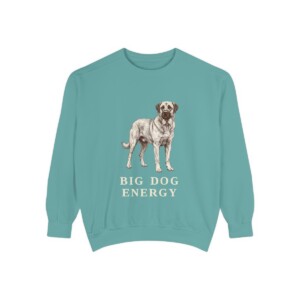 Anatolian Shepherd Humor Sweatshirt, Seafoam, front view