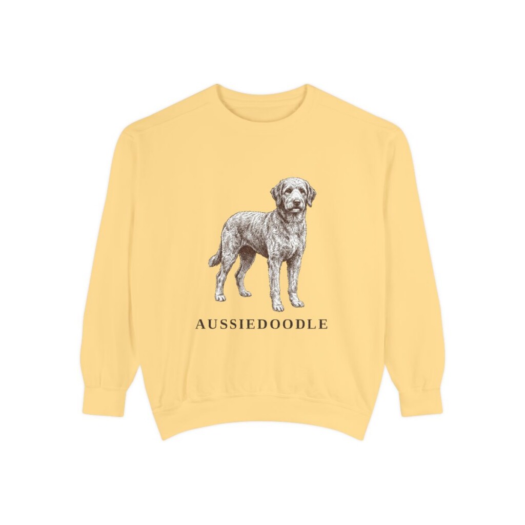 Aussiedoodle Sweatshirt, Butter, front view