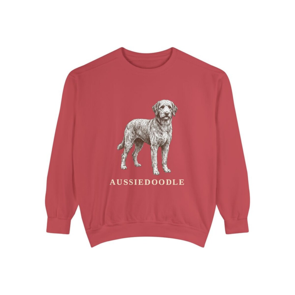 Aussiedoodle Sweatshirt, Crimson, front view