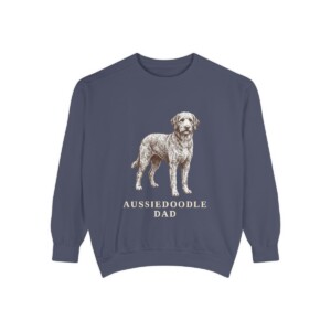 Aussiedoodle Dad Sweatshirt, Denim, front view