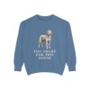 Aussiedoodle Humor Sweatshirt, Blue Jean, front view
