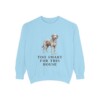 Aussiedoodle Humor Sweatshirt, Chambray, front view