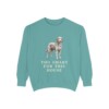 Aussiedoodle Humor Sweatshirt, Seafoam, front view