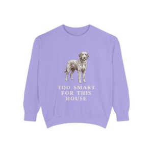 Aussiedoodle Humor Sweatshirt, Violet, front view