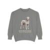 Aussiedoodle Latin Sweatshirt, Grey, front view