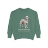 Aussiedoodle Latin Sweatshirt, Light Green, front view