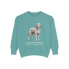 Aussiedoodle Latin Sweatshirt, Seafoam, front view