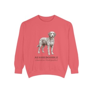 Aussiedoodle Latin Sweatshirt, Watermelon, front view